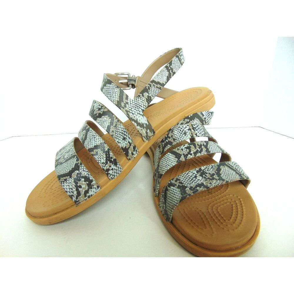 Croc Iconoc Animal Print Sandals Size 9  Great condition comfort shoe. No flaws.